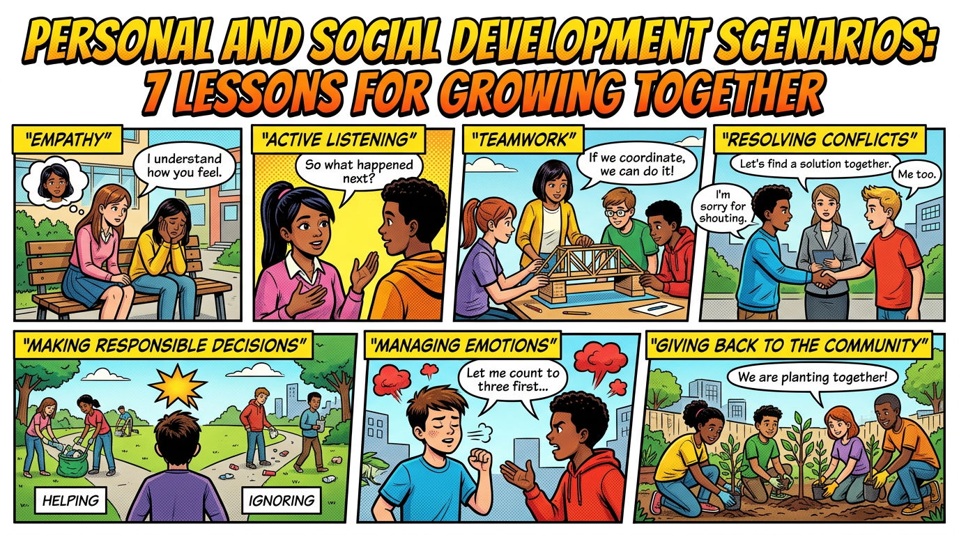 Personal and social development scenarios: seven lessons for growing together