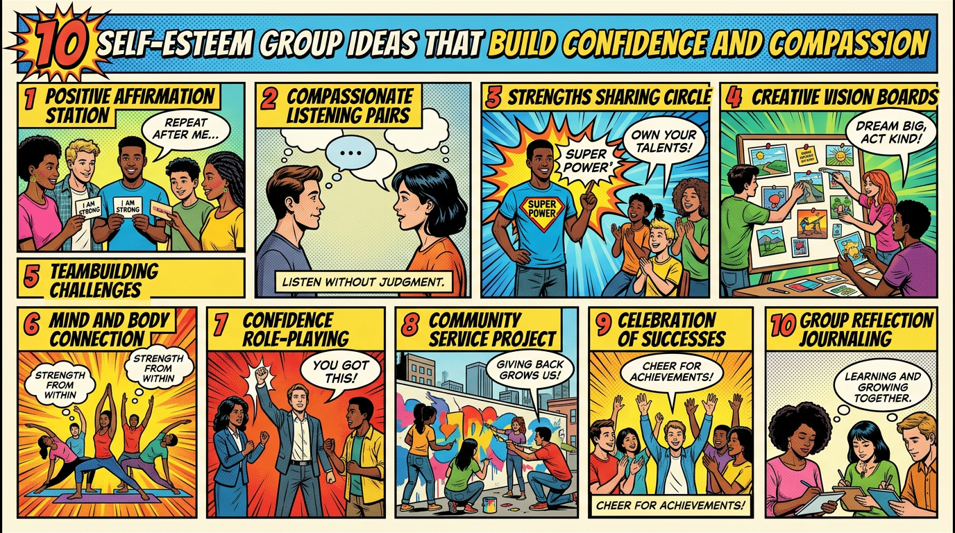 10 Self-Esteem Group Ideas That Build Confidence and Compassion