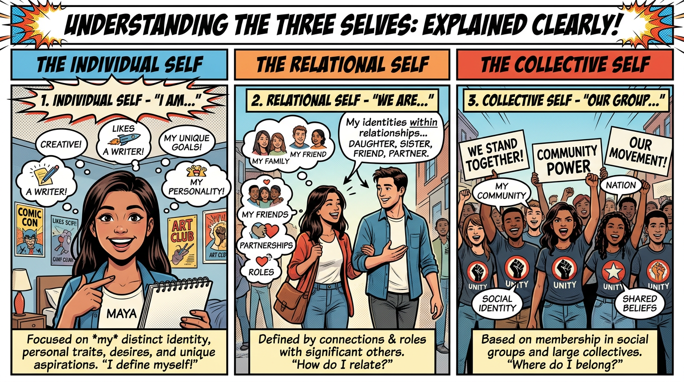 Individual Self, Relational Self, and Collective Self Explained Clearly